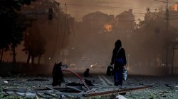 Large-scale Russian attack on Ukraine leaves four dead and dozens injured