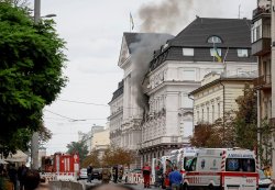Russia hits Ukrainian security headquarters in drone attack, Zelensky says