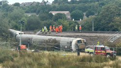 Rail investigators find track defect on approach to site of Lewes derailment, initial report says