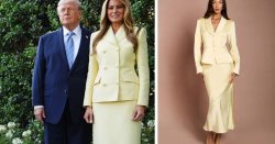Melania Trump just wore a perfect spring skirt suit but we've found one for over £1k less