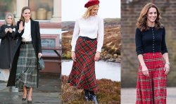 Princess Kate puts tartan skirts back on the map - shop her royal-inspired style from £40
