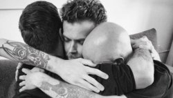 Legendary musicians hug for last time as they say 'final goodbyes' to dying band member