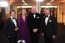 Tom Cruise says two words to Prince William after Earl Spencer heckling