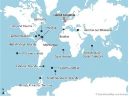 Maps of overseas territories run by 10 nations proves Britain still rules the waves - just