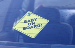 Drivers are only just learning the true purpose of 'Baby on Board' car signs and stickers