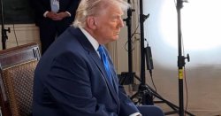 Donald Trump health fears soar as strange 'bulge' spotted under President's suit