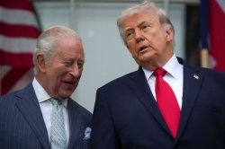 Confused King Charles given three-word order by Donald Trump in awkward moment