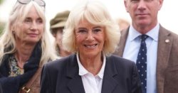 Queen Camilla is the ultimate boss lady in navy power suit as she attends horse trials