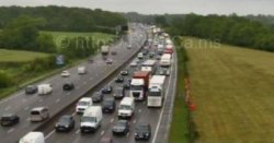 M25 traffic LIVE: Chaos in Surrey as drivers hit by 60 minute delays and 8 mile queues