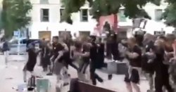 Carnage as Crystal Palace fans in wild street clash with ultras in Germany