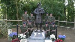 Fury as D-Day memorial statue of Scottish piper stolen for scrap in France