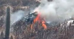 Chile Air Force plane in huge fireball crash as search for pilots launched