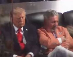 WATCH: Donald Trump appears to fall asleep at NBA Finals