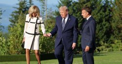 Trump slammed for 'creepy' moment with Macron's wife Brigitte - 'Disgusting'