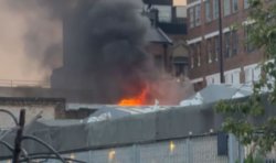 Peckham fire LIVE: London chaos as huge blaze erupts near Copeland Park with smoke in sky