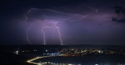 Lightning strikes set two East Sussex homes on fire as thunderstorms hit UK
