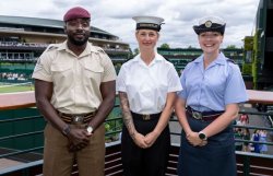 Posh Wimbledon crowds ‘hard work' as people 'try to get on court'