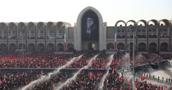 Performer at supreme leader's funeral gives Trump threat as crowd chant 'death to America'