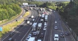 M4 traffic LIVE: Chaos as major motorway 'partially blocked' after crash - delays build