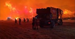 Zaragoza wildfire: Apocalyptic scenes as blaze rips through huge area as people flee