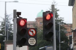 The time of day you are most likely to be hit by a vehicle running a red light