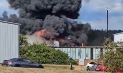 Washington fire LIVE: Explosions heard as factory blaze sends smoke into the air