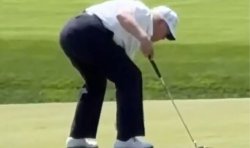Trump shown 'cheating' to win golf tournament as shocking footage emerges