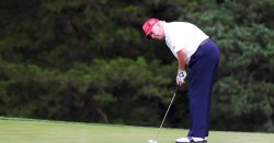 Trump golf 'cheating' accusations grow as critics mock his 'horrible' putting technique