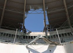 Russia strikes football stadium hours before major match as NATO attack warning issued