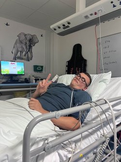 Dad’s 'ear infection' turned out to be 'rare' skull tumour