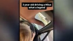 Boy, 3, 'seen steering car down street' as man eggs him on and says 'don't crash'