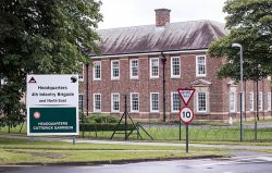 Huge fire erupts at UK's largest military barracks as crews to work 'throughout night'