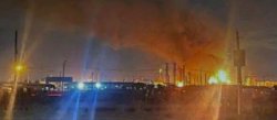 Russia burns as fire erupts at oil refinery after Ukraine defies Trump's demand