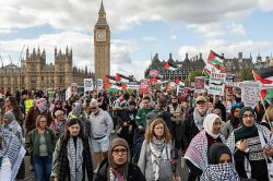 Pro-Palestine protesters arrested for 'criminal damage' on Battle of Britain memorial
