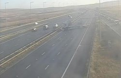 Woman seriously injured in horror three-vehicle crash on M62 - man arrested