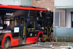 Horror as school bus crashes into house in Germany injuring at least 20 people