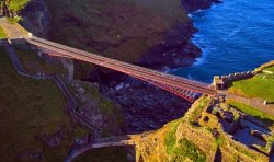 UK’s scariest bridge leads to 800-year-old castle and is ‘not for the faint-hearted’