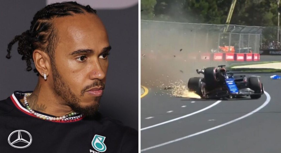 F1 LIVE: Lewis Hamilton left red-faced after big Albon crash forces awkward decision | F1 | Sport