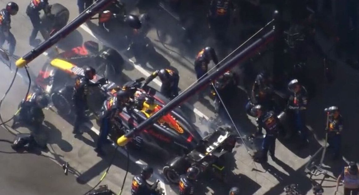 Max Verstappen’s car ‘on fire’ as Red Bull star forced to retire at Australian GP | F1 | Sport