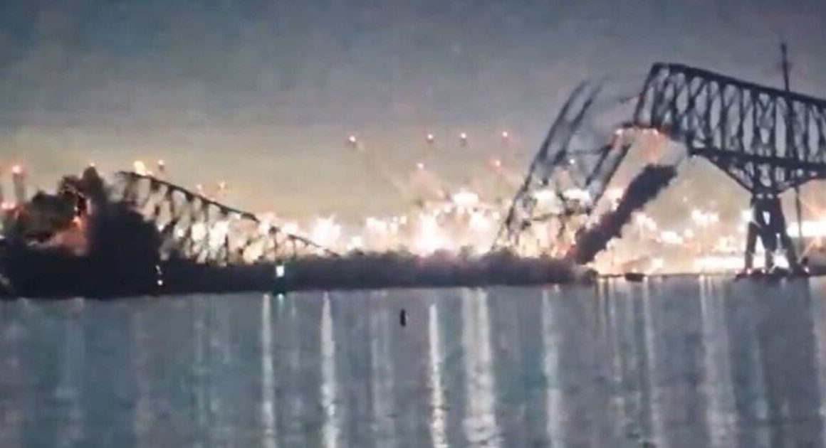 Baltimore bridge collapse: Horror as ship ‘strikes Key Bridge causing massive damage’ | US | News