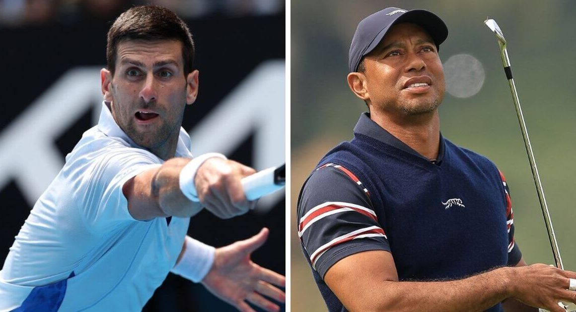Novak Djokovic shows true colours by taking completely different approach to Tiger Woods | Tennis | Sport