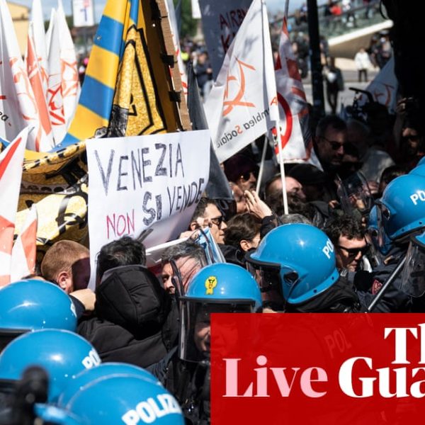 Europe live: Venice residents protest as city begins visitor charging scheme | Europe