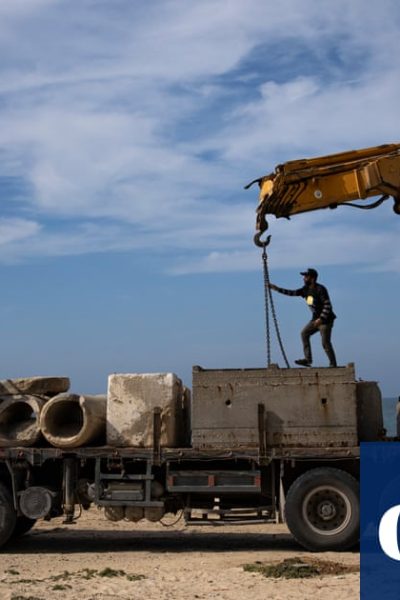 US troops begin construction of Gaza aid pier as questions remain over distribution | Gaza