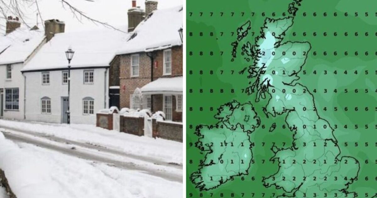 Weather maps show date UK to be battered by snow and ice in -2C blast | Weather | News