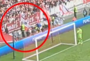 Lille fans charge at Aston Villa keeper Martinez as stewards intervene | Football | Sport