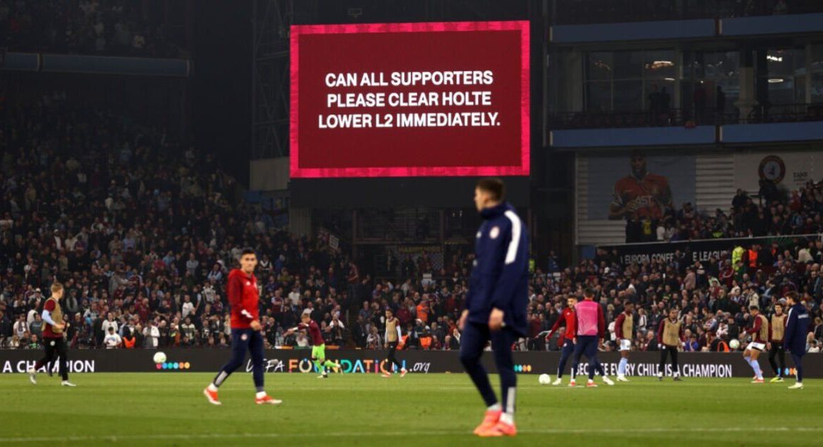 Aston Villa vs Olympiacos delayed after fan suffers cardiac arrest | Football | Sport