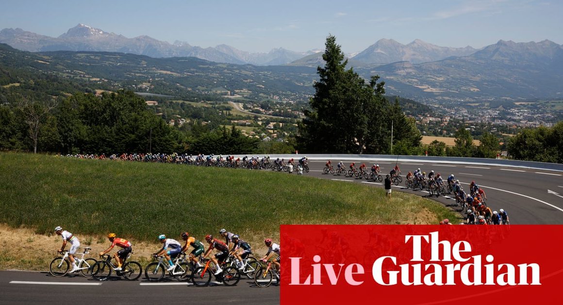 Tour de France 2024: riders tackle more hills on stage 18 to Barcelonnette – live | Tour de France 2024