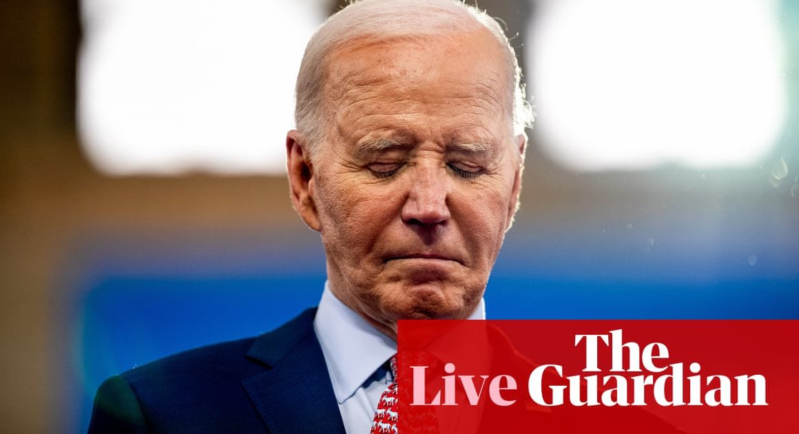 Joe Biden endorses Kamala Harris for Democratic nomination after ending re-election bid – live | Joe Biden