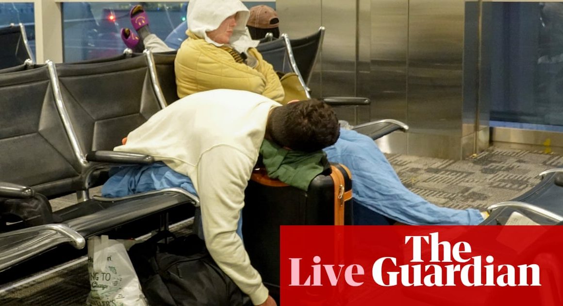 Airline shares tumble as global IT issues continue and Ryanair reveals 46% fall in profits – business live | Business