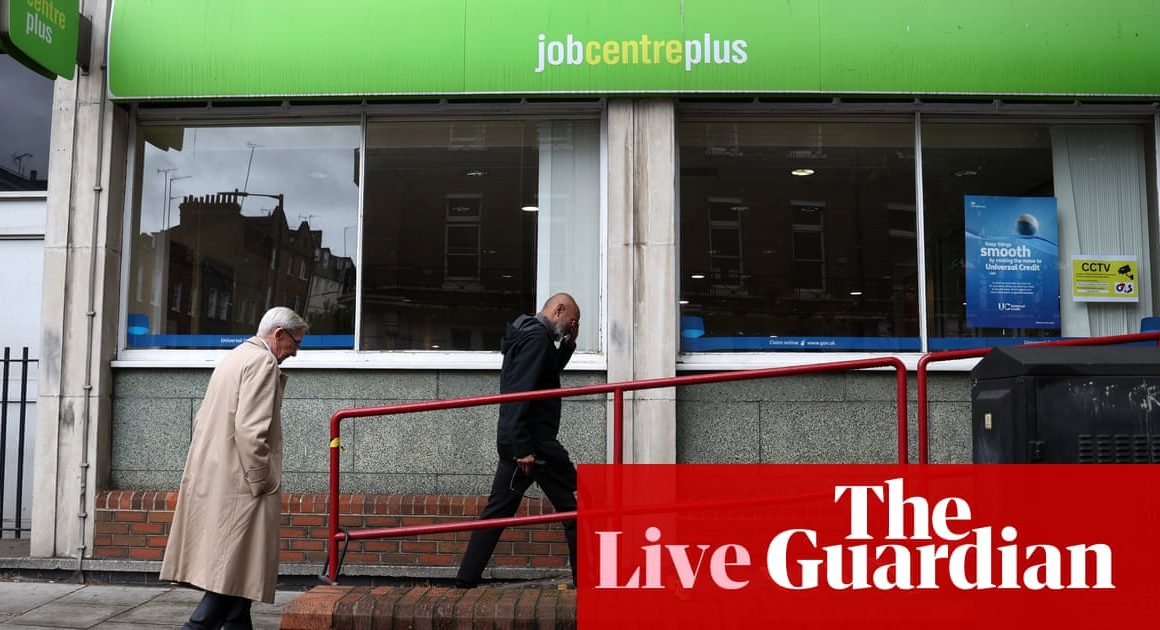 UK wage growth slows; global chip stocks fall amid growing tensions between US, China and Taiwan – business live | Business